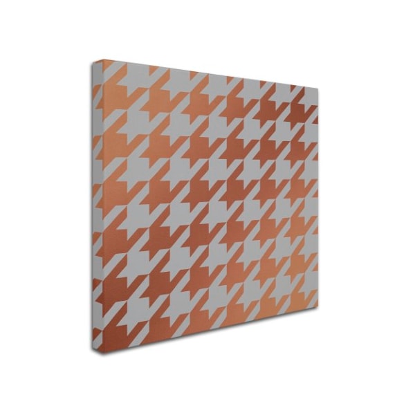 Color Bakery 'Xmas Houndstooth 4' Canvas Art,35x35